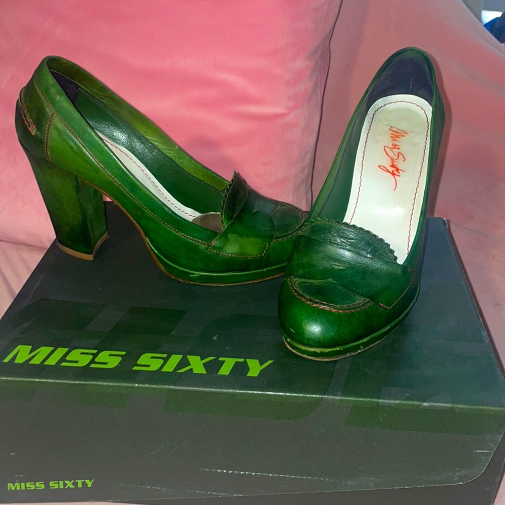 Miss Sixty Dark Green Heels
